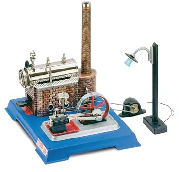 00105 – Wilesco D 105 – ångmaskin Electric Light