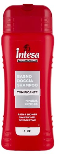 INTESA POUR HOMME | Duschgel Shampoo Aloe, belebend, mit Mineral Complex, 500 ml