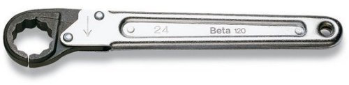 BETA 120 CHIAVE APERTA A CRICCHETTO 16mm poligonale con testa brunita