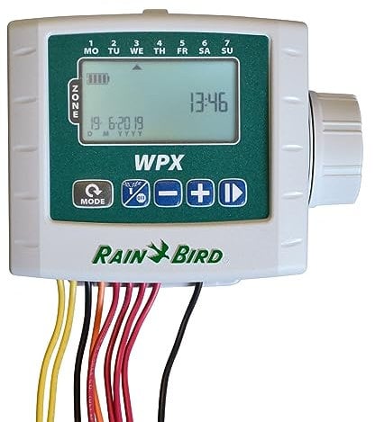 Rain Bird WPX4 - Programador de riego a pilas, color gris