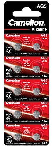 200x AG5 LR48 KNOPFZELLE 193 393 GP93A SR754W CAMELION