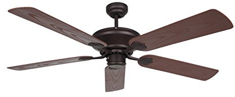 Orbegozo CP 74132 - Ventilador de techo sin luz para exterior, 5 palas, 132 cm de diámetro, potencia de 60 W y 3 velocidades, negro