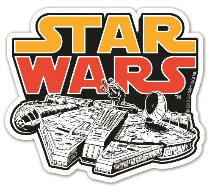 Logoshirt – Star-Wars-Magnet, Motiv: Darth Maul Millennium Falke Millenium Falcon