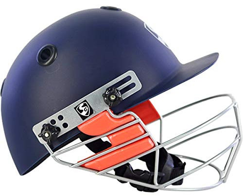 SG Optipro Cricket-Helm, Größe L, Marineblau