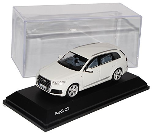 Spark A-U-D-I Q7 2. Generation 4M SUV Weiss 2015 1/43 Modell Auto