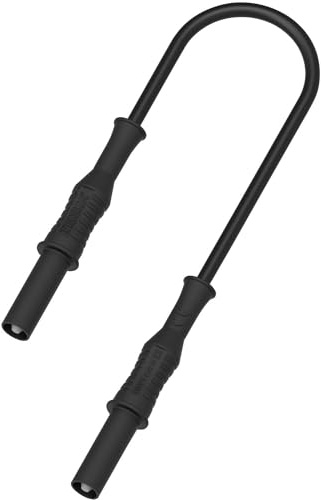 MULTICOMP PRO 12A Black 4mm Banana Plug to Plug Test Lead – 1.5m