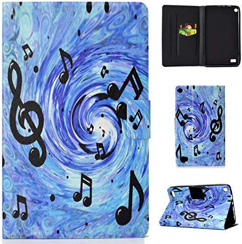 Kindle Fire HD 7 2017 Funda, Funda Kindle Fire HD 7 2015, Cuero Protector Pouch Caso Estuche Caja Cubrir Case Cover por 7 Kindle Fire HD 7 Tablet Partitura