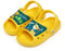 CELANDA Ciabatte da Spiaggia per Ragazzi e Ragazze Antiscivolo Pantofole da Bagno Bambini Morbidi Scarpe da Piscina Interno Esterno Estive Sandali Giallo-B 30/31 EU