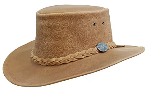 Spaniard Cowboyhut- geprägtes Vintage Leder mit formbarer Krempe | Sonderposten