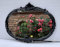 artissimo Wandspiegel Oval Schwarz Barock Antik Stil 52x42cm Badspiegel Vintage Retro Modern Spiegel Prunk zum Aufhängen Nostalgie C17