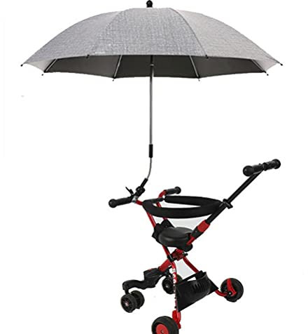 HUSHUI Paraguas para Cochecito de bebé, Paraguas Ajustable para Cochecito de bebé, sombrilla portátil para Cochecito, sombrilla para Cochecito, sombrilla para el Sol