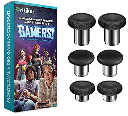 Elite Controller Thumbsticks Reemplazo - 6 en 1 Original Swap Magnetic Analog Pulgar Sticks Set Joystick Piezas Reparación Kit de Accesorios para Xbox One Elite Controller Series 1 (Modelo 1698)