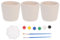 Toyvian Ceramic Planter 1 Set DIY Paint Pots Craft Kit Paintable Ceramic Flowerpots Make Your Own Craft Flower Pots Ready to Paint for Kids Classroom Project Activity White Ceramic Flower Pot