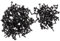 zalati Doll Eyes, 200 Accesorios de Seguridad de plástico Negro para Teddy Bear Eyes DIY Muñecos de Peluche - 4mm