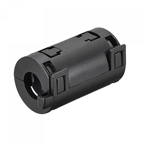 sourcing map Ferrite Cores Cable Clips 9mm RFI EMI Noise Suppression Filter for Power Transmission, Audio Video Cable Pack of 5