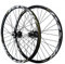 Mountainbike Laufräder, 24 Zoll Fahrrad Laufradsatz Doppelwandige Aluminiumlegierung MTB-Felge Scheibenbremse Schnelle Veröffentlichung 32 Loch 8 9 10 11 12 Speed (Color : Black, Size : 24 inch)