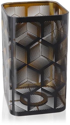 Cyrank Hohler Lampenschirm Metall, Lampenschirm Stehlampe, Lampenschirm Aushöhlen, Lampenschirm Für Tischlampe, Hohles Design Schatten Kronleuchter Lampenschirm E27 E26 Schwarz, Hohl Geschnitztem