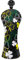 Lucky Shamrock Golf Hybrid Rescue Club Schlägerhaube – Schwarz Leder Golfschläger Schutzhülle für Golfschläger – austauschbar # 2 3 4 5 6 UT Utility Woods Head Cover passend für Mizuno, Taylormade