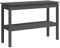 vidaXL Konsolentisch Konsole Beistelltisch Flurtisch Sideboard Ablagetisch Wandtisch Frisiertisch Holztisch Grau 110x40x75cm Massivholz Kiefer