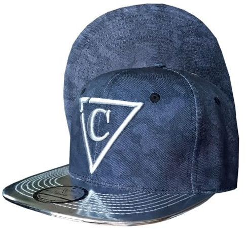 Capiche [99+ Designs] Schwarzer Camo Snapback Hut, Black Camo, Taktischer Hut, Army Cap, Military Look, Jagdbekleidung, Tarnung, Nacht Camo, Silbermetallisches Visier