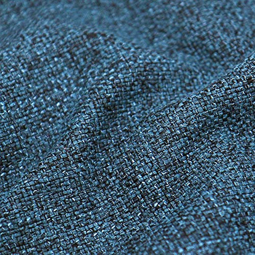 DESHOME Penelope 30 Meter - Stoff Meterware Wasserabweisend widerstandsfähige Stoffe für Sofakissen, Möbelstücke, Stühle Beziehen Denim Blue