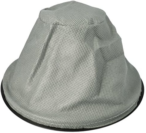 vhbw Sackfilter kompatibel mit Kaminer Aschesauger 18L/20L Kaminsauger - Ersatz-Filter, Abwaschbar, Schwarz, Grau