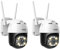 ZOSI 2X 5MP 3K Pan/Tilt WLAN Überwachungskamera Aussen, 355°/140° Schwenkbar IP Kamera mit Plug-in Strom, 8X Digital Zoom, Personenerkennung, C296