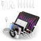 Stazione di ricarica multipla - Stazione di ricarica rapida USB a 6 porte 50 W Stazione organizer con caricabatterie per iPhone, telefoni cellulari Android, iPad, Kindle, orologio, tablet