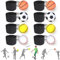 Jastown Springball Mit Schnur - Wrist Ball, Handgelenk Returnball, Rebound Balls Auf Elastischem Seil (8 Stück)
