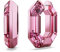 Swarovski Lucent Kreolen, Pinke Statement Ohrringe mit Strahlendem Swarovski Kristall