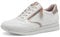 Jana Damen Sneaker Flach mit Reißverschluss Vegan, Scarpe da Ginnastica Donna, Bianco, Oro Rosa, 42 EU