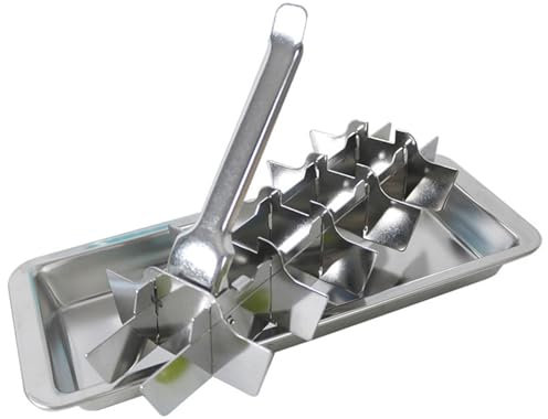 Stainless Steel Ice Cube Trays 18 Slot Metal Ice Cube Tray Easy Release Ice Cube Maker with Removable Slots for Bars & Kitchens DIY Ice Cubes and Frozen Foods, Ice Cube Moulds Trays