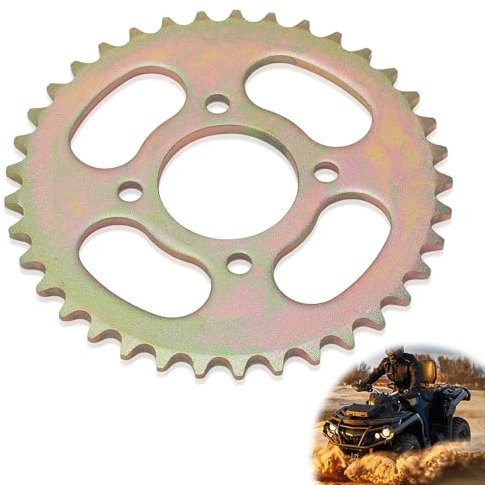 Udbrud Kettenrad Hinten, 37 Zähne 420 Kette Ritzel Hinterrad, 48 mm Stahl Motorrad Ritzel Zahnkette Teile, Leicht Tragbar Sprocket Hinten für 50cc-125cc Go Kart, Dirt Pit Bike, ATV, Trike Motorrad