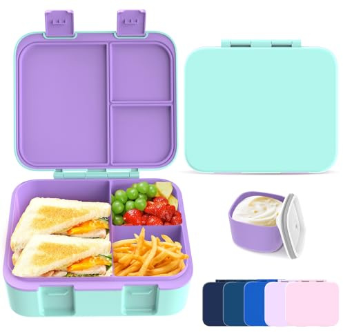 hombrima Lunchboxen, Bento Lunchbox Frischhaltedose mit Multi-Fächern für Jungen Mädchen Kinder Erwachsene Arbeit Schule Picknick Outdoor