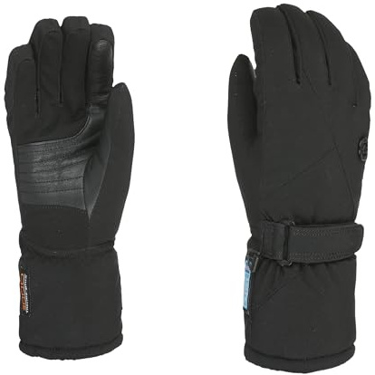 Level Jolie W Women's Ski Gloves with Adjustable Strap, Thermal Winter Gloves, Waterproof and Breathable with Fur Cuff, Women's Snow Clothing for Skiing and Snowboarding, 1 Pair