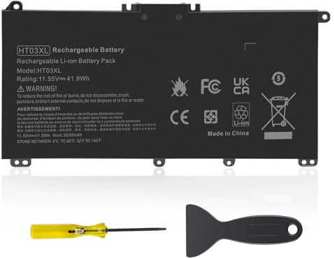ASUNCELL 11.55V/41.9Wh HT03XL Laptop Battery for HP Pavilion 14-CE 14-CF 14-CK 14-CM 15-CS 15-CW 15-CU 15-DA 15-DB 15G-DR 17-BY 17-CA, HP 240 G7, 245 G7, 250 G7, 255 G7 HT03XL HTO3XL HT03041XL HT03XL