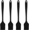 4 Stück Backpinsel,Backpinsel Silikon,Silikonpinsel,Brush Klein Küchenpinsel Lebensmittel BBQ,Pastry Baking,Eierpinsel Schwarz für Grillbürste,Gummispachtel Hitzebeständig Spülmaschinenfest