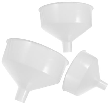 Ciieeo 3piezas Embudo De Plástico Unidades Para Botellas y Aceite Embudo Para Cocina De Boca Ancha