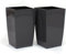 Stolmet Tall Square Planter - Available in Glossy White or Glossy Graphite - Modern Design (Graphite, 30L x2)