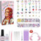 Zahnstein set，Zahnschmuck Set，Tooth Gem Kit，DIY handgemachter Zahnschmuck zur Verschönerung und Verzierung der Zähne, Ideal für Schminkpartys, Feiern und Rollenspiele