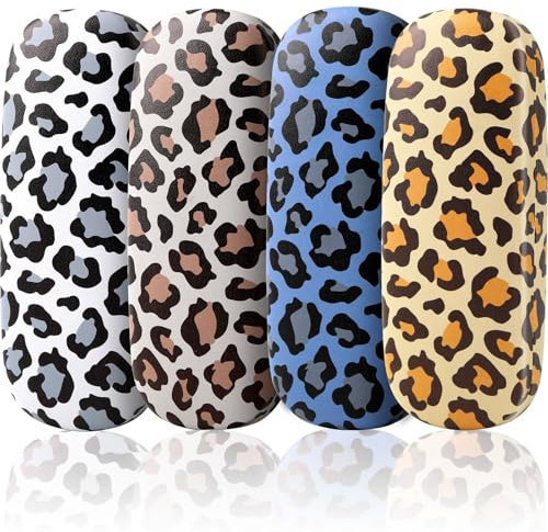 JANYUN 4PCS Brillenbox, Hard Shell Brillenbox tragbare Brillenbox Männer und Frauen Brillenbox