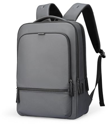 MARK RYDEN 15.6 inch Laptop Backpack, Commuter Work Bag with USB-C Charging Port, Water-Repellent Business Backpack Men -Grey