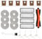 Kit Accessori Ricambi per Xiaomi X20+/X10+ Dreame S10/L10s Ultra Robot Aspirapolvere,1 Spazzola Principale,4 Filtri,6 Panni Mop,6 Sacchetti per la Polvere,4 Spazzole Laterali,1 Spazzola di Pulizia