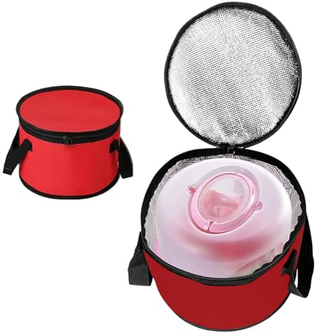 Isolierte Lunch-Boxtasche – wiederverwendbarer isolierter Tortenständer, isolierte Kühltasche, runde Lunch-Kühltasche | wasserdichte, auslaufsichere Kühltasche, isolierte Tasche für Picknick, Schule,