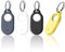 Lot De 4 Étuis Samsung SmartTag 2 avec Porte-clés, en Silicone Résistant Aux Rayures, pour Traceur Portable Et Samsung Galaxy SmartTag 2, Noir, Blanc, Gris Et Jaune