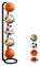 XPJBKC 5 Tier Ball Stand, Vertical Ball Storage, Removable Ball Shelf, Football Stand, Ball Storage Shelf, Basketball Holder, Ball Storage Rack, Sports Equipment Organiser