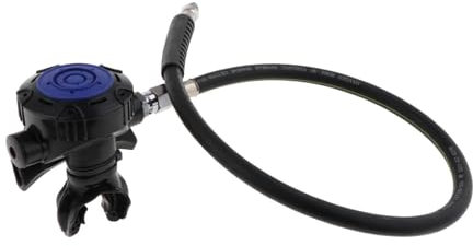 DimyFew Atemregler Der Zweiten Stufe für Schlauchtauchen, Mundstück Atemregler, Tauchausrüstung für Schnorcheltaucher, Blau