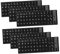 NUOBESTY 6 Blätter Multifunktionale Tastaturaufkleber Wasserdichtes Material für Verschiedene Laptop Desktop Tastaturen Mehrsprachige Beschriftung Einfache Anwendung