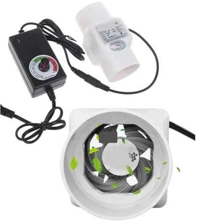 BASSFLY Rohrventilator, 50 Mm Abluftventilator, Rohrkanalventilator, Badezimmer-Abluftventilator, Belüftung, Küche