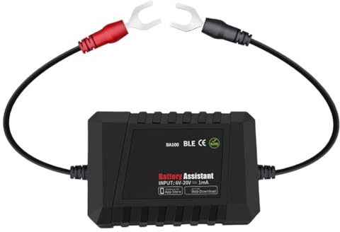 CashMuch 12V Bluetooth Car Battery Monitor Tester With Rl-Time Voltage And Life Status Tking, Wireless Conntivity For Android And Ios Via App, For Fleet Management And Maintenance